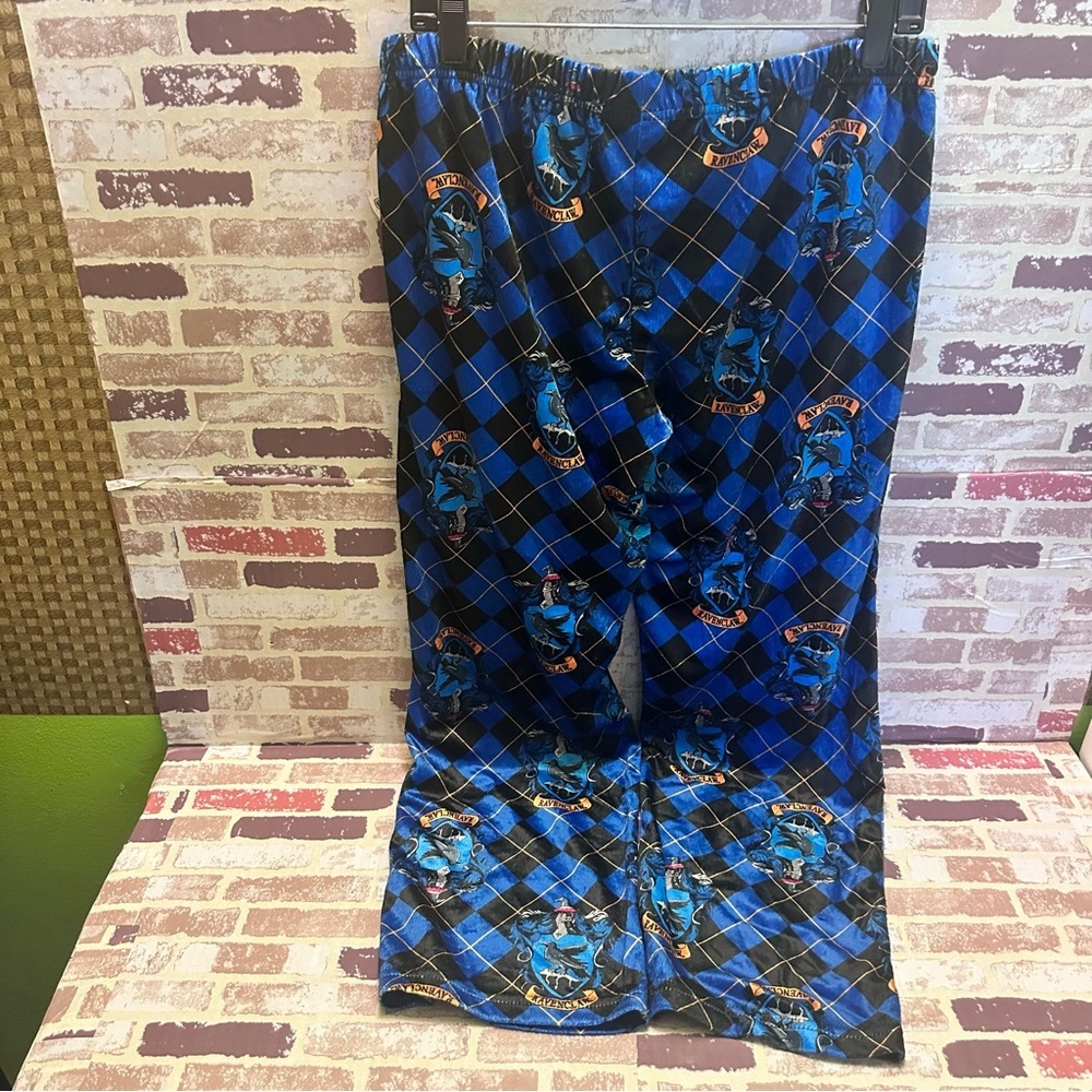 Harry Potter Men’s Pajama Bottoms - Blue and Black Pattern size XL - Picture 6 of 13